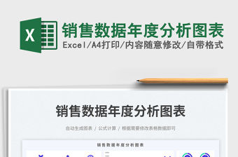 銷售數據年度分析圖表