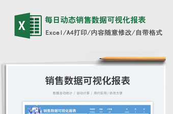 每日動態(tài)銷售數(shù)據(jù)可視化報表