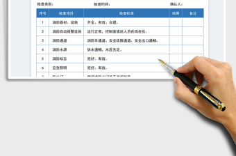 消防每日安全檢查表