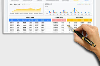 平臺(tái)推廣費(fèi)用及利潤(rùn)管理臺(tái)賬