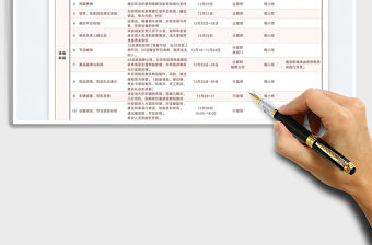 簡約紅大型企業年會活動策劃表