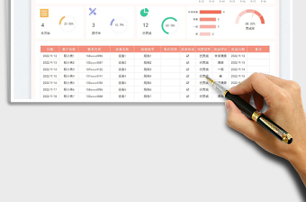銷售管理-售后服務(wù)登記表