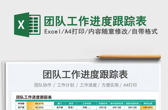 團隊工作進度跟蹤表