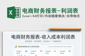 電商財務報表-利潤表