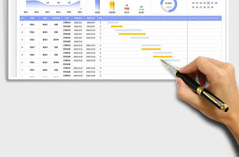 工作項目進(jìn)度表-甘特圖