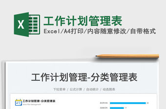 工作計劃管理表