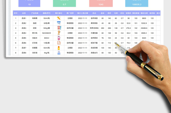 雙十一電商選品規(guī)劃表