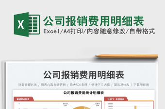 公司報銷費用明細(xì)表