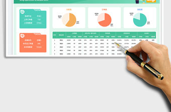 綠色簡約風(fēng)達(dá)標(biāo)統(tǒng)計電商店鋪運(yùn)營計劃