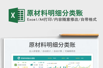 原材料明細分類賬