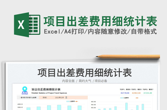 項目出差費用細統(tǒng)計表