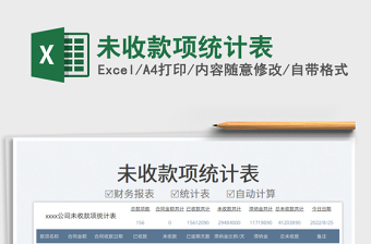 未收款項(xiàng)統(tǒng)計(jì)表