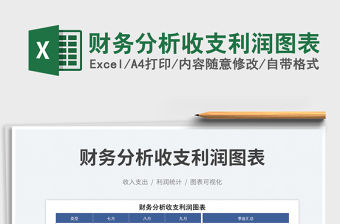 財(cái)務(wù)分析收支利潤(rùn)圖表