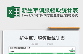 新生軍訓(xùn)服領(lǐng)取統(tǒng)計表