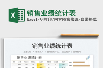 銷售業(yè)績統(tǒng)計表