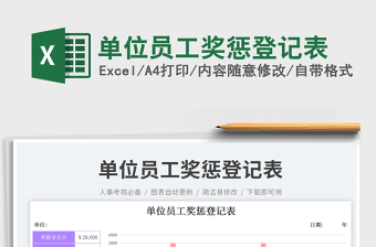 單位員工獎懲登記表