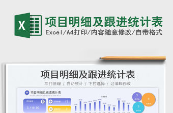 項(xiàng)目明細(xì)及跟進(jìn)統(tǒng)計(jì)表