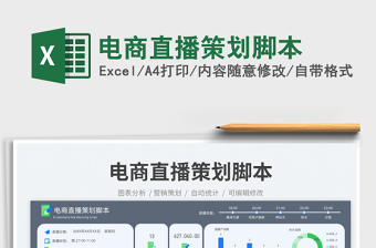 電商直播策劃腳本