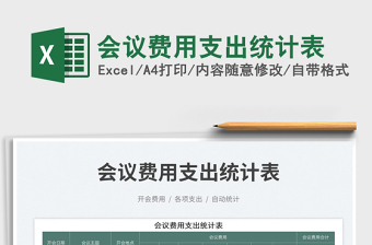 會(huì)議費(fèi)用支出統(tǒng)計(jì)表