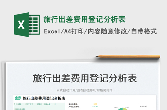 旅行出差費(fèi)用登記分析表
