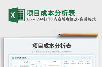 項目成本分析表