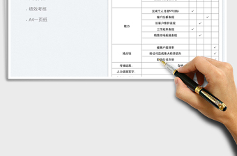 員工月度績效考核表