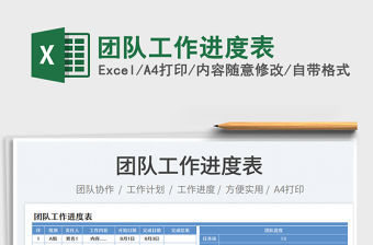 團隊工作進度表