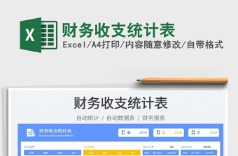 財(cái)務(wù)收支統(tǒng)計(jì)表