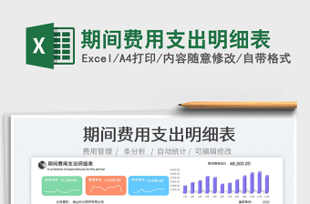 期間費(fèi)用支出明細(xì)表