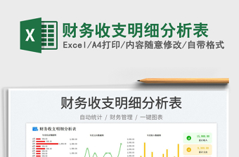 財(cái)務(wù)收支明細(xì)分析表