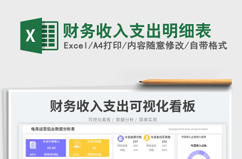 財(cái)務(wù)收入支出明細(xì)表
