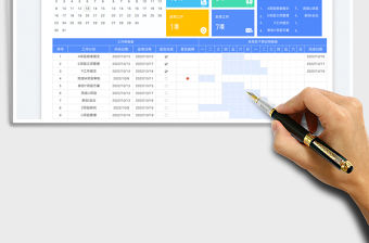 日歷工作任務(wù)計劃表-甘特圖