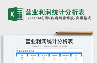營業(yè)利潤統計分析表