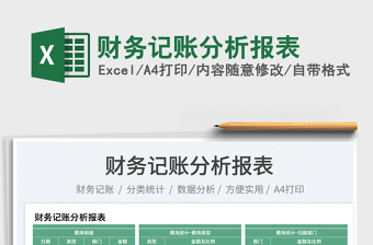 財(cái)務(wù)記賬分析報(bào)表