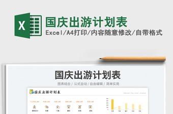 國慶出游計劃表
