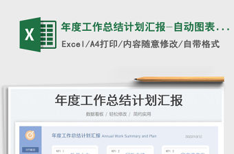 年度工作總結計劃匯報-自動圖表看板
