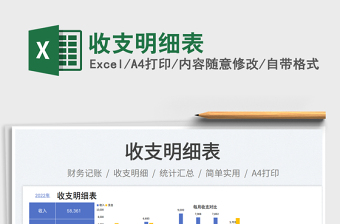 收支明細(xì)表