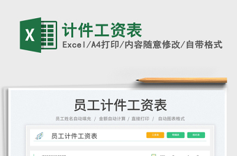 計(jì)件工資表