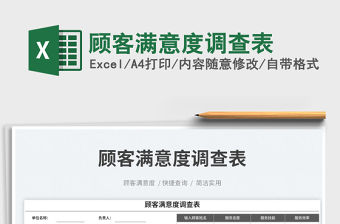 顧客滿意度調查表