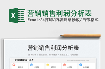 營(yíng)銷銷售利潤(rùn)分析表