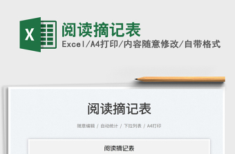 閱讀摘記表