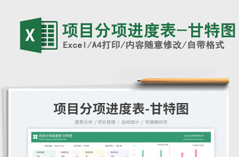 項(xiàng)目分項(xiàng)進(jìn)度表-甘特圖