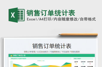 銷售訂單統(tǒng)計表