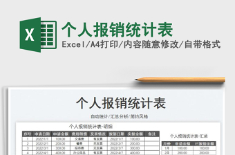 個(gè)人報(bào)銷(xiāo)統(tǒng)計(jì)表