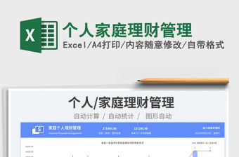 個人家庭理財管理