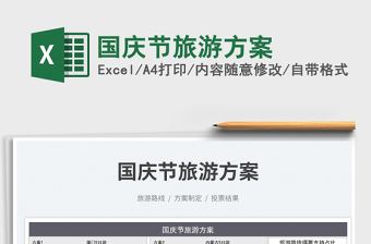 國慶節(jié)旅游方案
