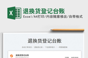 退換貨登記臺(tái)賬