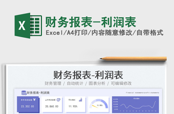 財(cái)務(wù)報(bào)表-利潤(rùn)表