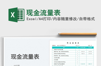現(xiàn)金流量表