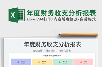 年度財(cái)務(wù)收支分析報(bào)表